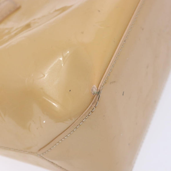 LOUIS VUITTON Vernis Wilshire PM Hand Bag Rose Flow Lantern M91642 Auth 139144