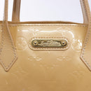 LOUIS VUITTON Vernis Wilshire PM Hand Bag Rose Flow Lantern M91642 Auth 139144-16