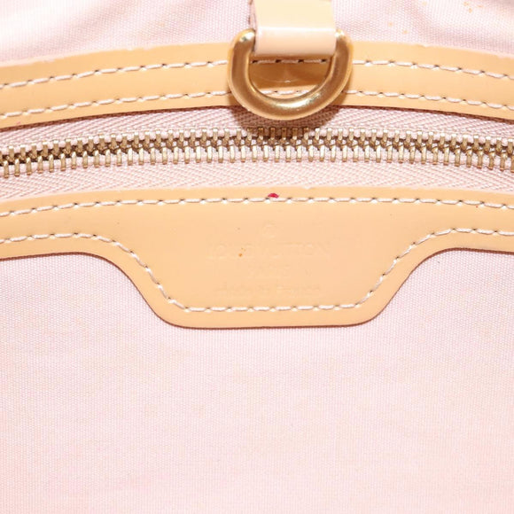 LOUIS VUITTON Vernis Wilshire PM Hand Bag Rose Flow Lantern M91642 Auth 139144