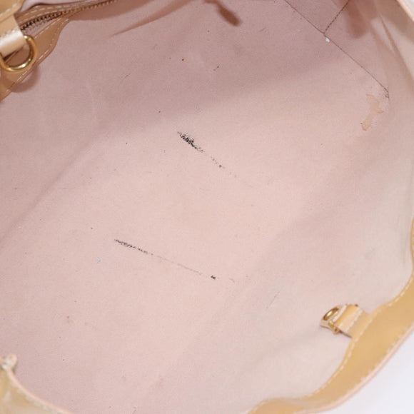 LOUIS VUITTON Vernis Wilshire PM Hand Bag Rose Flow Lantern M91642 Auth 139144