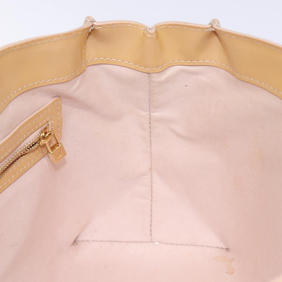 LOUIS VUITTON Vernis Wilshire PM Hand Bag Rose Flow Lantern M91642 Auth 139144