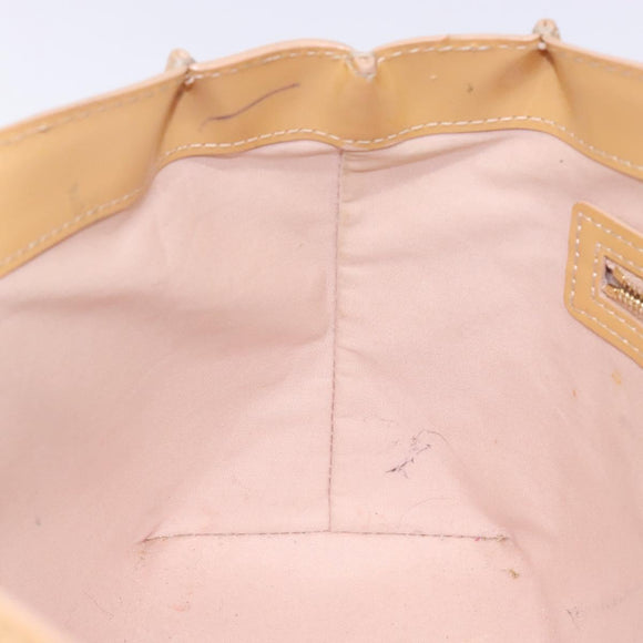 LOUIS VUITTON Vernis Wilshire PM Hand Bag Rose Flow Lantern M91642 Auth 139144