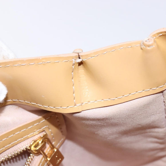 LOUIS VUITTON Vernis Wilshire PM Hand Bag Rose Flow Lantern M91642 Auth 139144