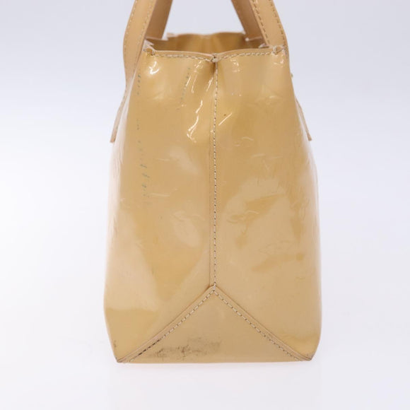 LOUIS VUITTON Vernis Wilshire PM Hand Bag Rose Flow Lantern M91642 Auth 139144