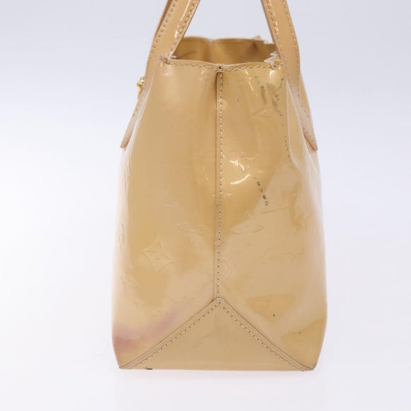 LOUIS VUITTON Vernis Wilshire PM Hand Bag Rose Flow Lantern M91642 Auth 139144