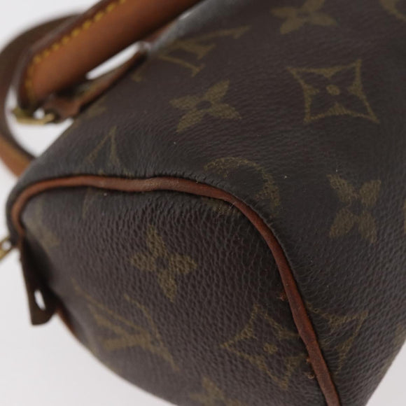 LOUIS VUITTON Monogram Mini Speedy Hand Bag M41534 LV Auth 139147