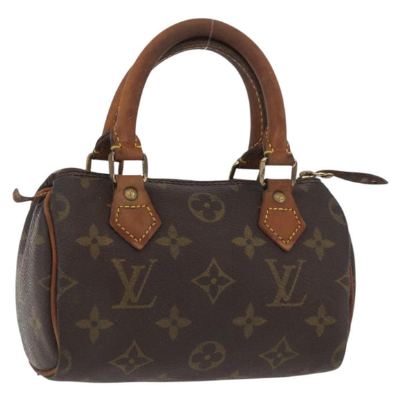 LOUIS VUITTON Monogram Mini Speedy Hand Bag M41534 LV Auth 139147
