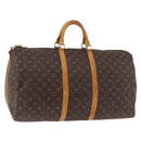 LOUIS VUITTON Monogram Keepall Bandouliere 55 Boston Bag M41414 LV Auth 139148-1