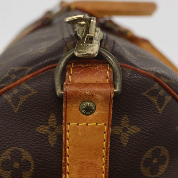 LOUIS VUITTON Monogram Keepall Bandouliere 55 Boston Bag M41414 LV Auth 139148