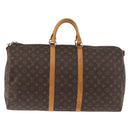 LOUIS VUITTON Monogram Keepall Bandouliere 55 Boston Bag M41414 LV Auth 139148-2