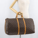 LOUIS VUITTON Monogram Keepall Bandouliere 55 Boston Bag M41414 LV Auth 139148-24