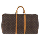 LOUIS VUITTON Monogram Keepall Bandouliere 55 Boston Bag M41414 LV Auth 139148-3