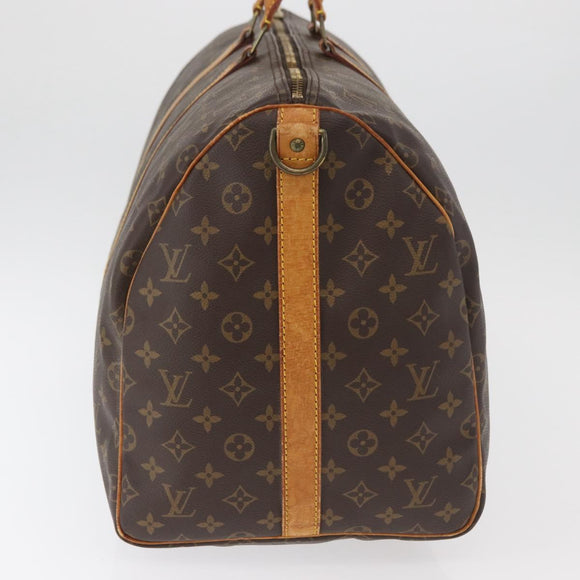LOUIS VUITTON Monogram Keepall Bandouliere 55 Boston Bag M41414 LV Auth 139148