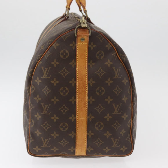 LOUIS VUITTON Monogram Keepall Bandouliere 55 Boston Bag M41414 LV Auth 139148
