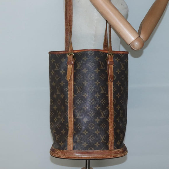 LOUIS VUITTON Monogram Bucket GM Shoulder Bag M42236 LV Auth 139149