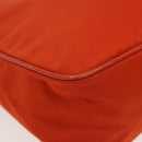 PRADA Shoulder Bag Nylon Orange Silver Auth 139153-15