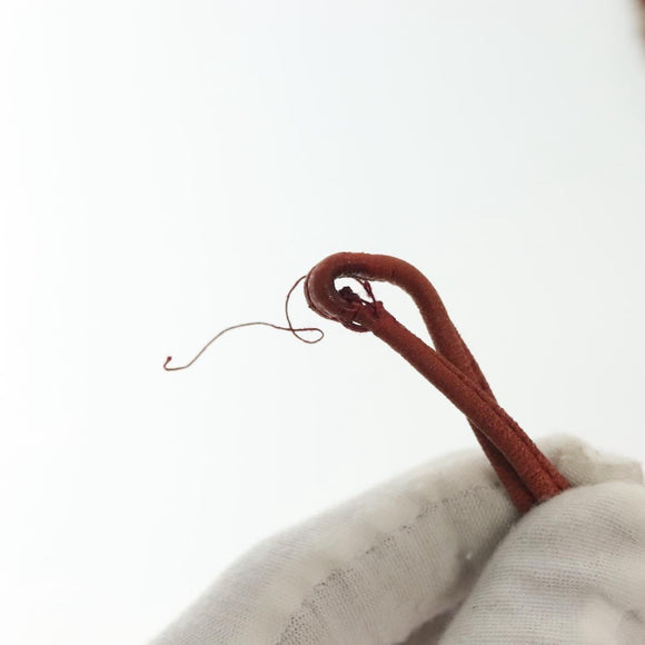 CHANEL Matelasse Chain Shoulder Bag Lamb Skin Orange Gold CC Auth 139155