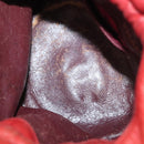 CHANEL Matelasse Chain Shoulder Bag Lamb Skin Orange Gold CC Auth 139155-18