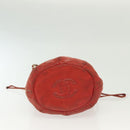 CHANEL Matelasse Chain Shoulder Bag Lamb Skin Orange Gold CC Auth 139155-9