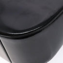 GUCCI Interlocking Shoulder Bag Enamel Black Silver 007 2113 0250 Auth 139156-12
