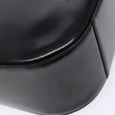 GUCCI Interlocking Shoulder Bag Enamel Black Silver 007 2113 0250 Auth 139156-13