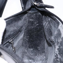 GUCCI Interlocking Shoulder Bag Enamel Black Silver 007 2113 0250 Auth 139156-17