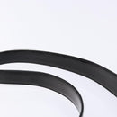 GUCCI Interlocking Shoulder Bag Enamel Black Silver 007 2113 0250 Auth 139156-8