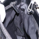 GUCCI Hand Bag Nylon 2way Black Silver 002 1028 2684 Auth 139157-19