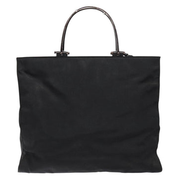 GUCCI Hand Bag Nylon 2way Black Silver 002 1028 2684 Auth 139157 - 0