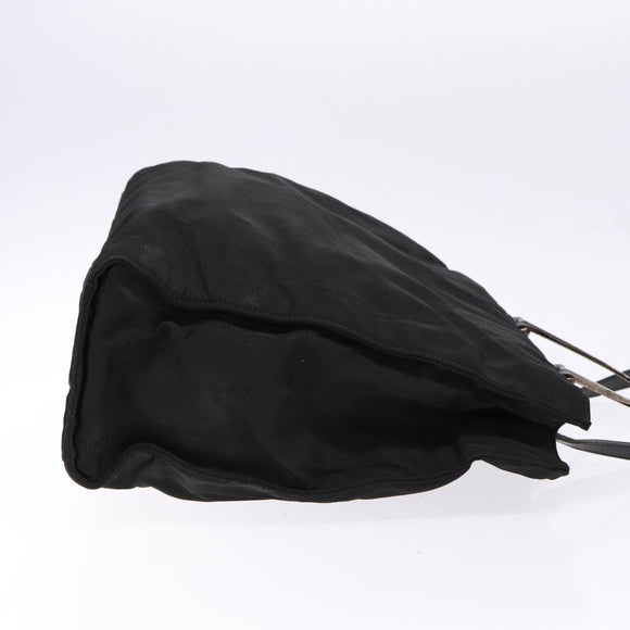 GUCCI Hand Bag Nylon 2way Black Silver 002 1028 2684 Auth 139157