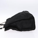 GUCCI Hand Bag Nylon 2way Black Silver 002 1028 2684 Auth 139157-5