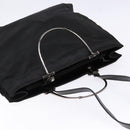 GUCCI Hand Bag Nylon 2way Black Silver 002 1028 2684 Auth 139157-6