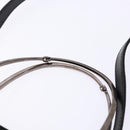 GUCCI Hand Bag Nylon 2way Black Silver 002 1028 2684 Auth 139157-8