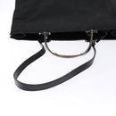 GUCCI Hand Bag Nylon 2way Black Silver 002 1028 2684 Auth 139157-9