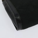 GUCCI GG Canvas Web Sherry Line Shoulder Bag Black Gold 37 04 3657 Auth 139159-16