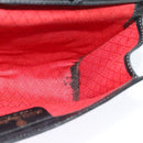 GUCCI GG Canvas Web Sherry Line Shoulder Bag Black Gold 37 04 3657 Auth 139159-11