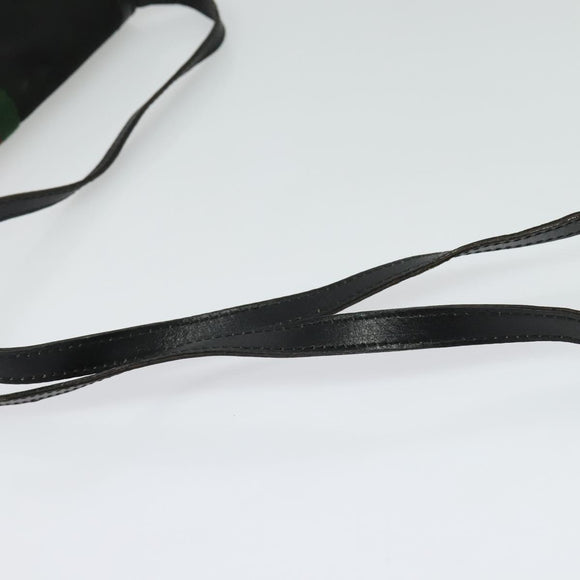 GUCCI GG Canvas Web Sherry Line Shoulder Bag Black Gold 37 04 3657 Auth 139159