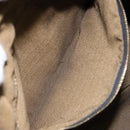 FENDI Zucca Canvas Vanity Pouch Black Brown Auth 139161-22