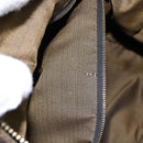 FENDI Zucca Canvas Vanity Pouch Black Brown Auth 139161-12