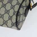 GUCCI GG Supreme Sherry Line Shoulder Bag PVC Navy Gold 32 02 004 Auth 139167-17