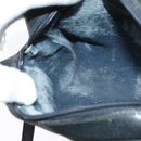 GUCCI GG Supreme Sherry Line Shoulder Bag PVC Navy Gold 32 02 004 Auth 139167-20