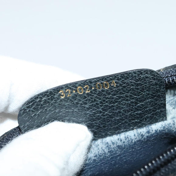 GUCCI GG Supreme Sherry Line Shoulder Bag PVC Navy Gold 32 02 004 Auth 139167