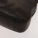 GUCCI Bamboo Shoulder Bag Leather 2way Brown Gold Auth 139168-9