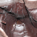 GUCCI Bamboo Shoulder Bag Leather 2way Brown Gold Auth 139168-20