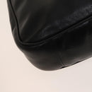 GUCCI Bamboo Shoulder Bag Leather 2way Black Gold 001 1781 1577 Auth 139169-17