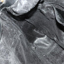 GUCCI Bamboo Shoulder Bag Leather 2way Black Gold 001 1781 1577 Auth 139169-20