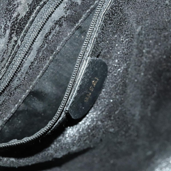 GUCCI Bamboo Shoulder Bag Leather 2way Black Gold 001 1781 1577 Auth 139169