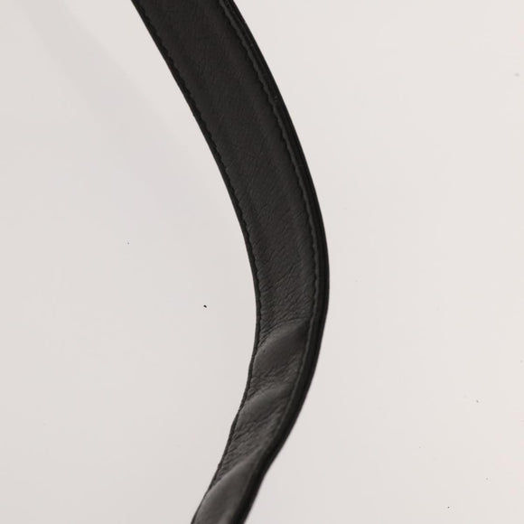 GUCCI Bamboo Shoulder Bag Leather 2way Black Gold 001 1781 1577 Auth 139169