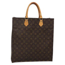 LOUIS VUITTON Monogram Sac Plat Hand Bag M51140 LV Auth 139183-1