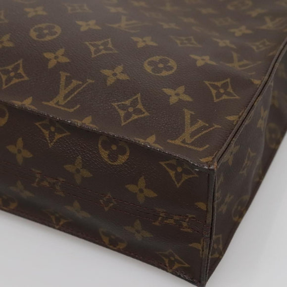 LOUIS VUITTON Monogram Sac Plat Hand Bag M51140 LV Auth 139183